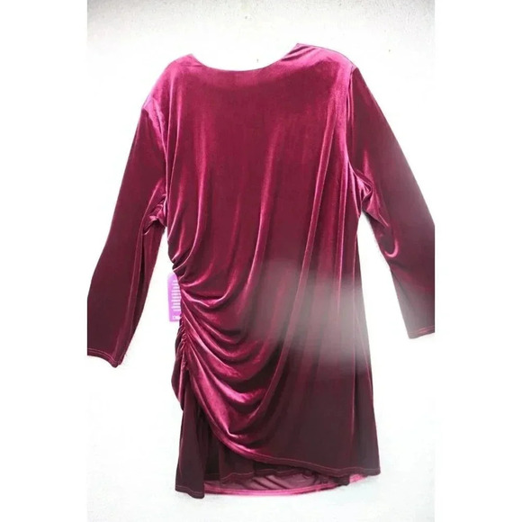 Alex Marie Women's Mahogany Plus Nikki Wrap Dress-Velvet-24W-New w/Tags - Picture 9 of 12
